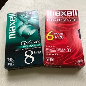🥳 New: Two Maxwell Unused Video Cassettes
